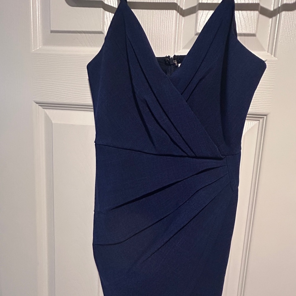 Saints+Secrets Elegant Navy Blue Dress